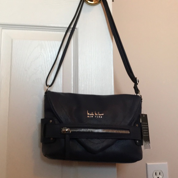 NICOLE MILLER NAVY CROSSBODY RETAIL 68.00 NWT - Picture 7 of 8